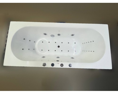 Гидромассажная акриловая ванна Katrin 170x75 Relisan хром