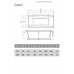 Ванна акриловая Vayer Casoli 180x80