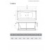 Ванна акриловая Relisan Loara 180x80