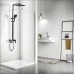 Turia Чёрный матовый. Душевая система со смесителем SDI-1808