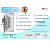 Гидросистема SPA magic - сенсор (6 гидро;8 magic; 12 Шиацу; 4 Евромик; 8 джет Звёздный дождь)